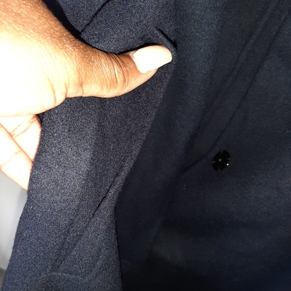 *HOST PICK* Kenneth Cole trench coat NAVY XL - Picture 7 of 15